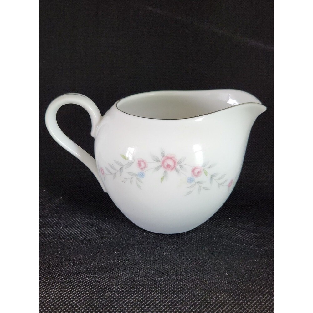 Patroon By Nasco Porcelain Cream And Sugar Set Pink And Blue Flowers
